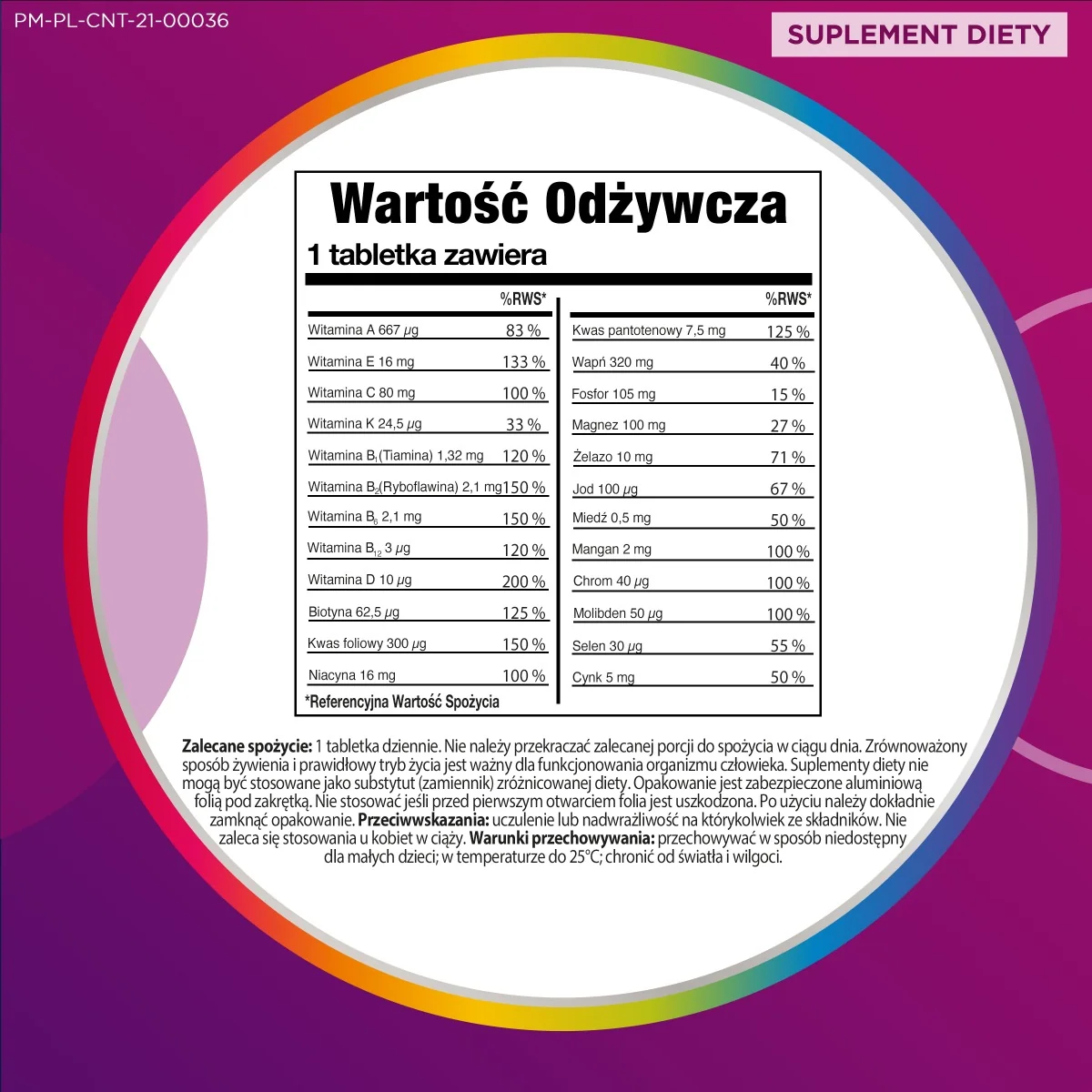 Centrum Ona zestaw witamin i minerałów dla kobiet, 30 tabletek