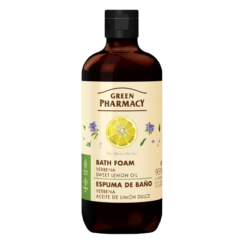 Green Pharmacy pianka do kąpieli Werbena i Olejek ze słodkiej cytryny, 500 ml