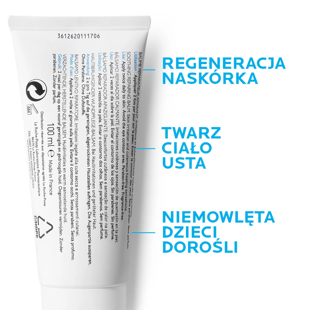La Roche Posay Cicaplast Baume B5, kojący balsam regenerujący, 100 ml