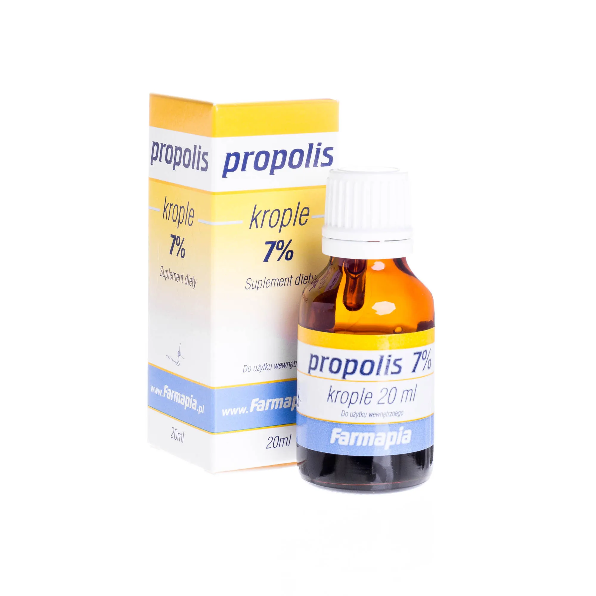 Propolis - krople 7% do użytku wewnętrznego, 20 ml
