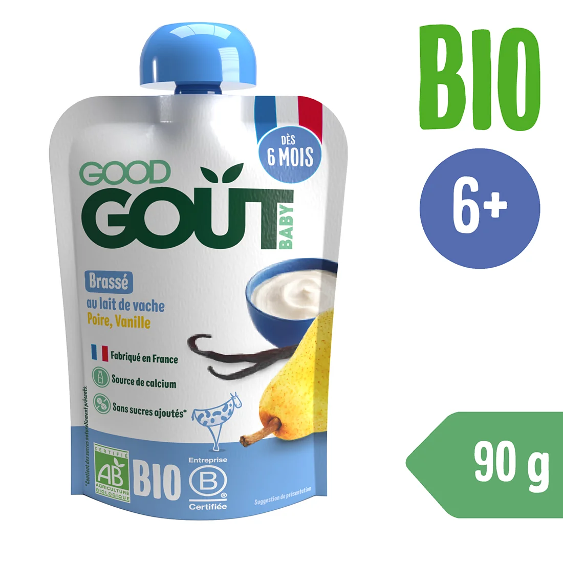 Good Gout BIO deser waniliowy z gruszką, 90 g