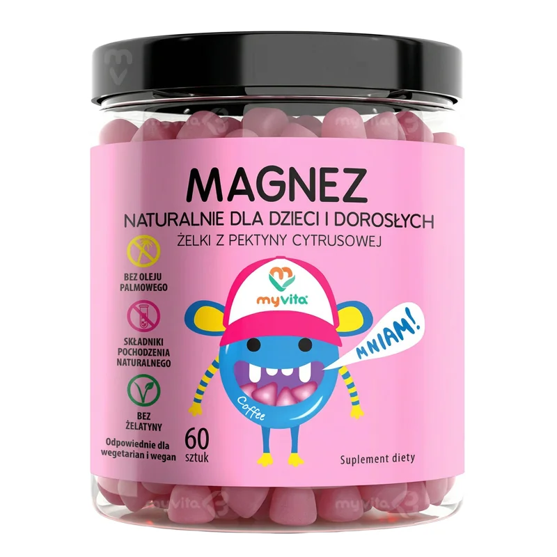 MyVita Magnez żelki naturalne, 60 sztuk