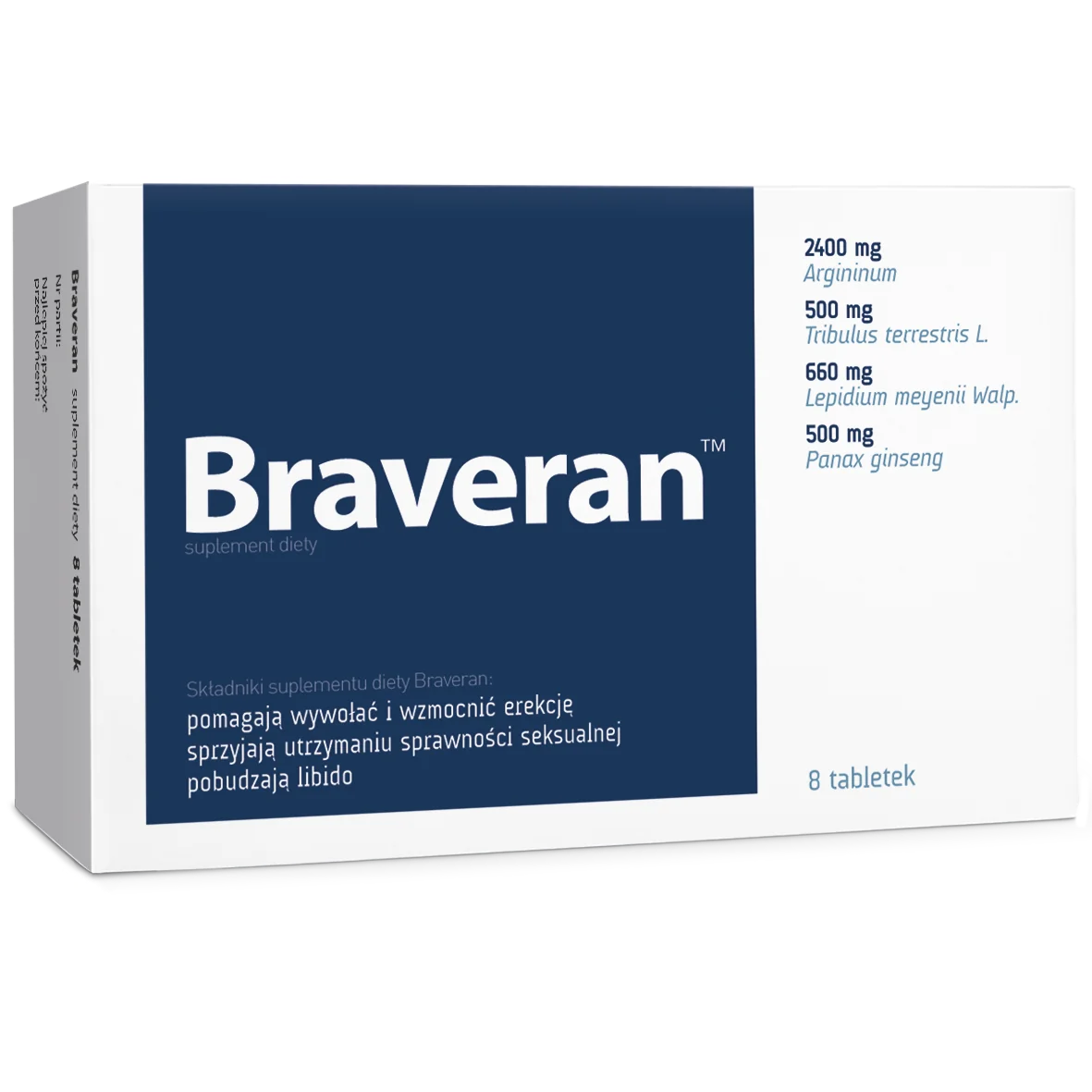 Braveran 8 tabletek
