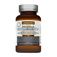 Singularis Superior Chlorella Powder 100% Pure, suplement diety, proszek 100 g. Data ważności 2022-01-31