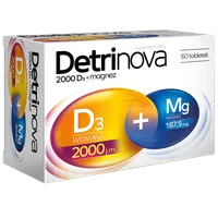 Detrinova 2000 D3 + magnez, suplement diety, 60 tabletek