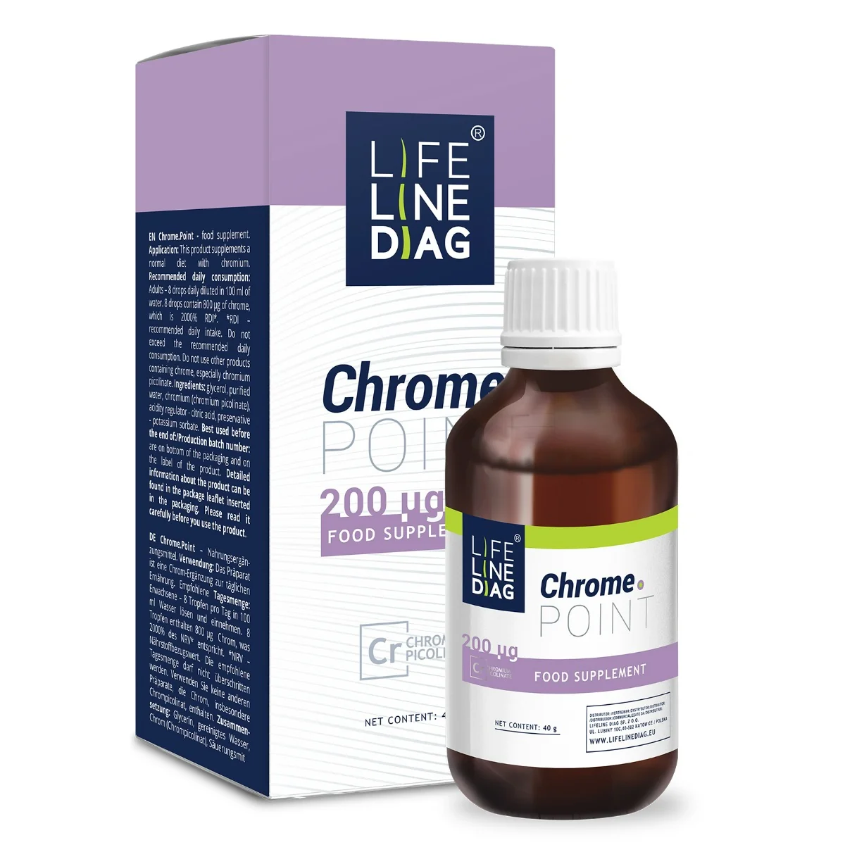 Lifelinediag Chrome.Point chrom pikolinian chromu 40 g