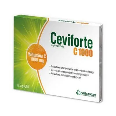 Ceviforte C 1000, suplement diety, 10 kapsułek