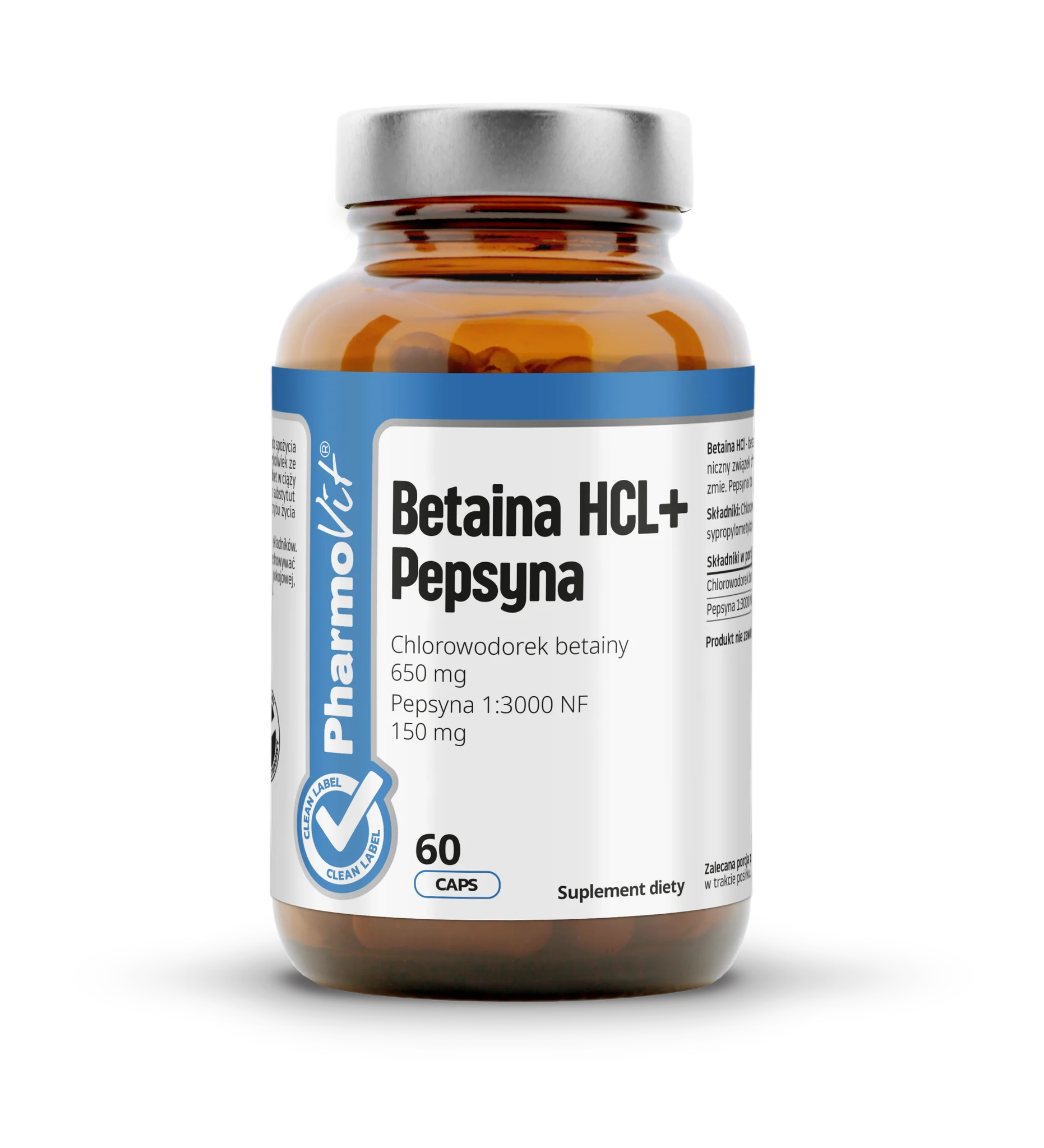 Pharmovit Betaina + Pepsyna 60 kapsułek