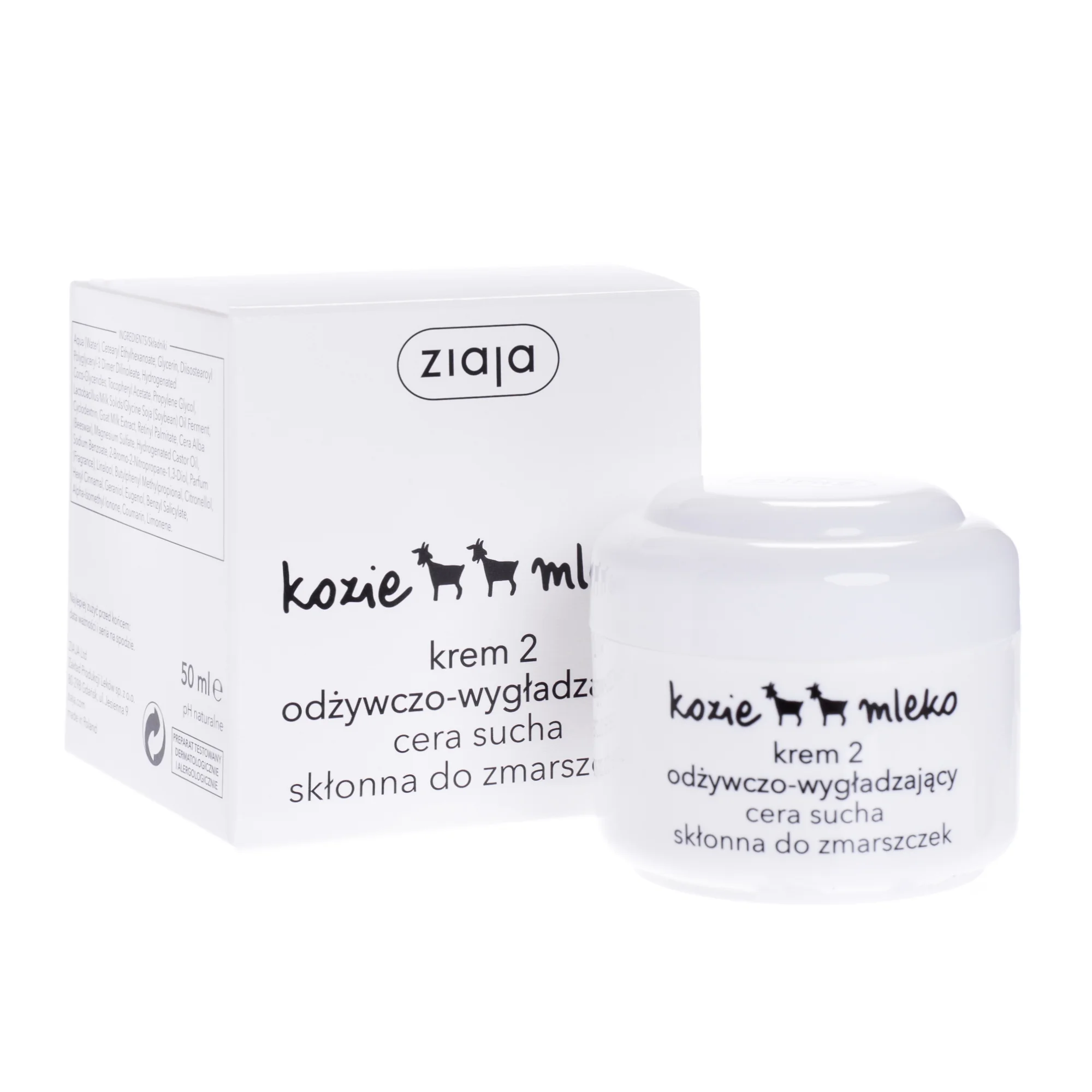 Ziaja Kozie Mleko krem odżywczo-wygładzający, 50 ml