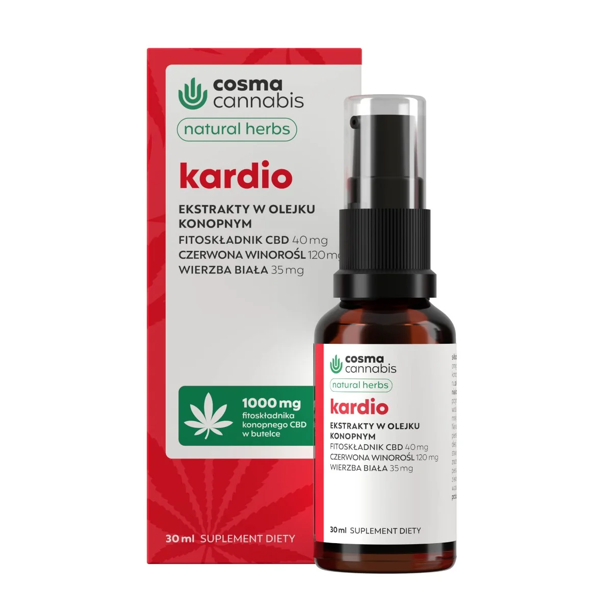 Cosma Cannabis Natural Herbs Kardio krople, 30 ml
