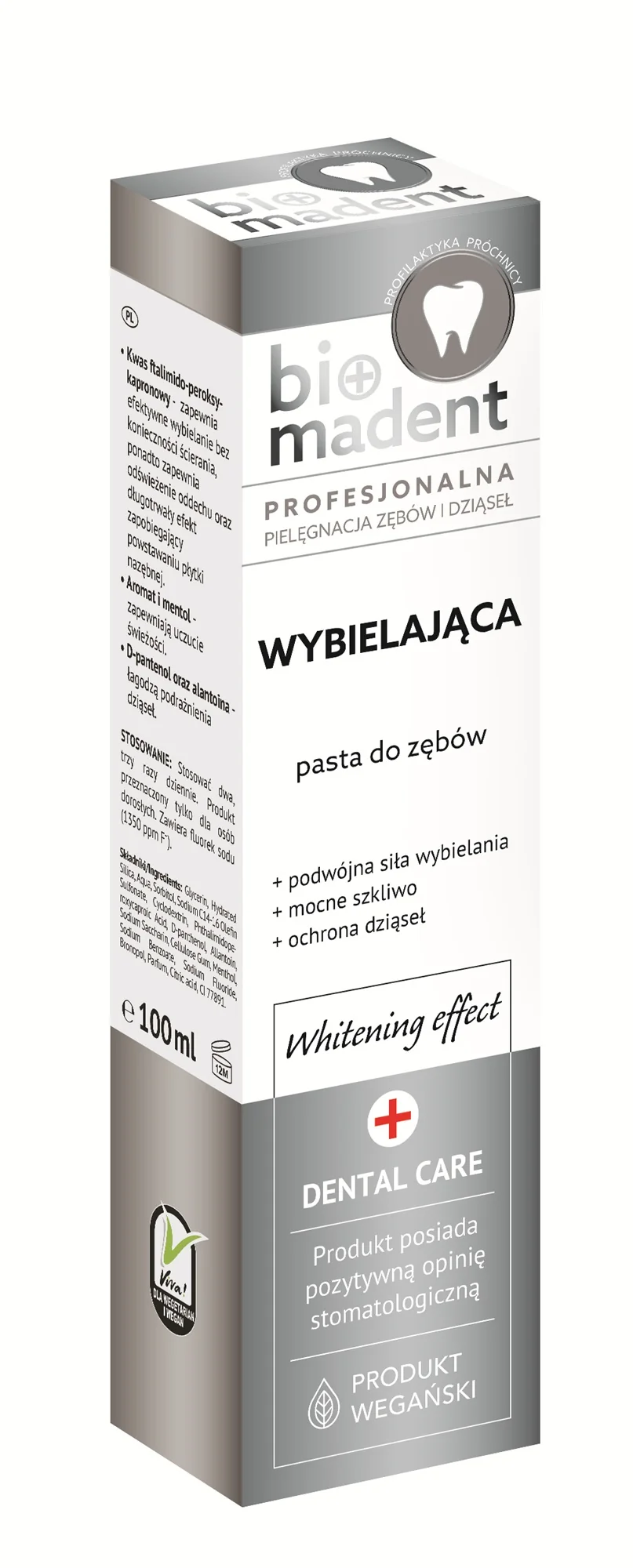 Bio Madent wybielająca pasta do zębów, 100 ml