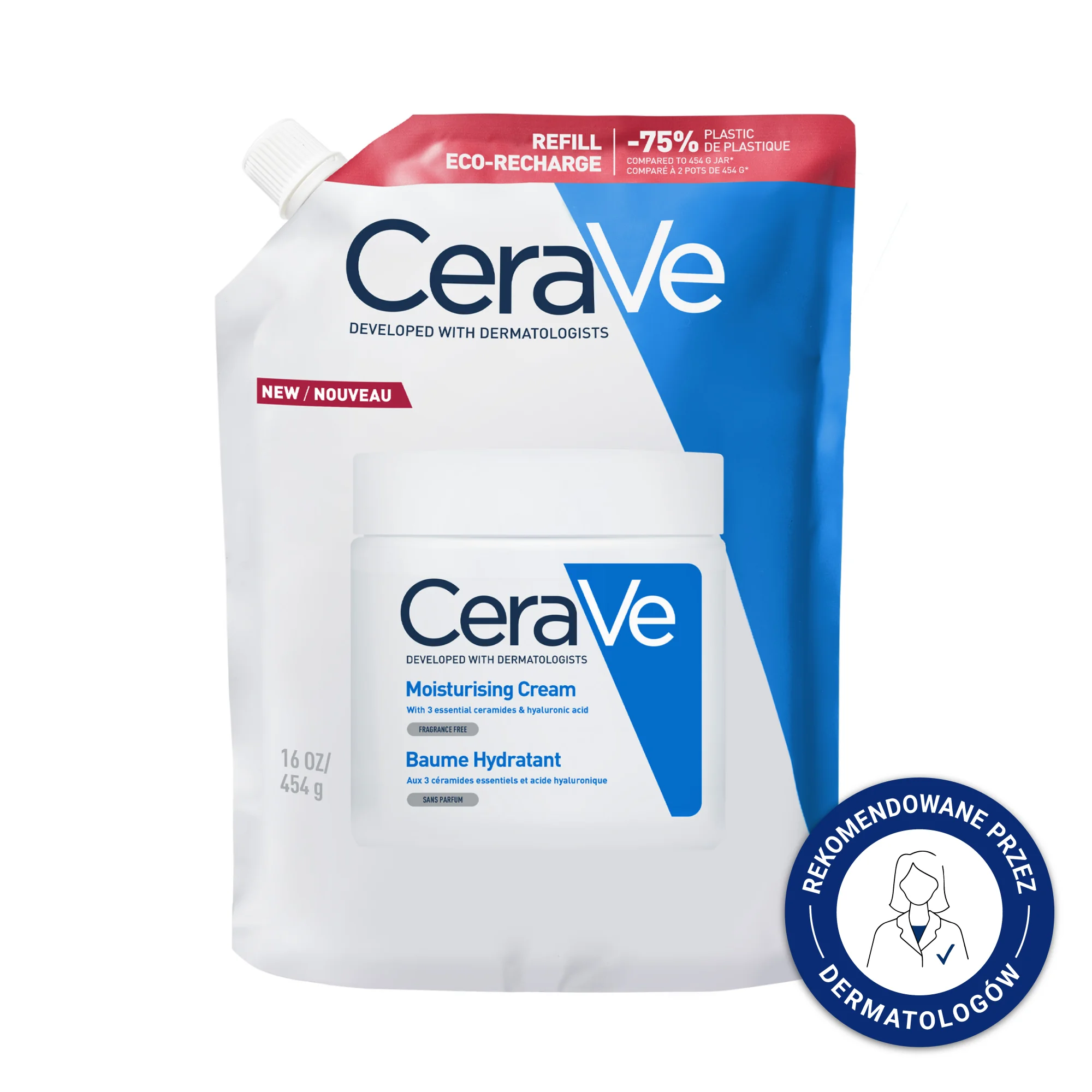 CeraVe balsam nawilżający, refill, 454 g