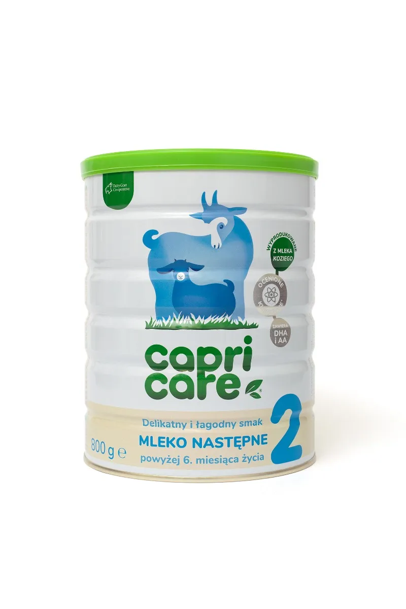 Capricare 2, mleko następne powyżej 6. miesiąca życia oparte na mleku kozim, 800 g