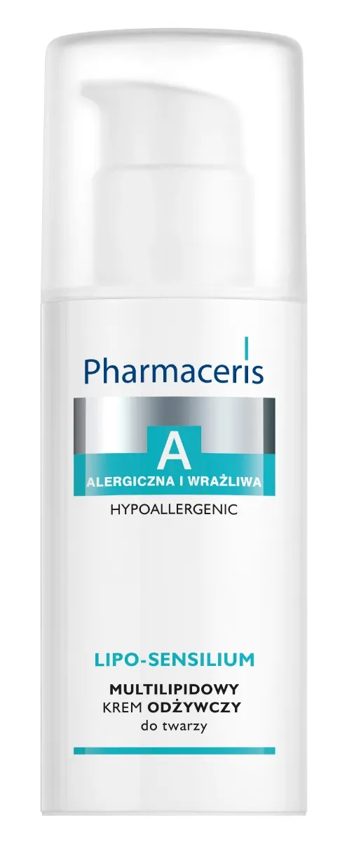 Pharmaceris A Lipo-Sensilium, multilipidowy krem odżywczy do twarzy, skóra alergiczna i wrażliwa, 50 ml