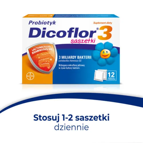 Dicoflor 3, suplement diety, 12 saszetek 