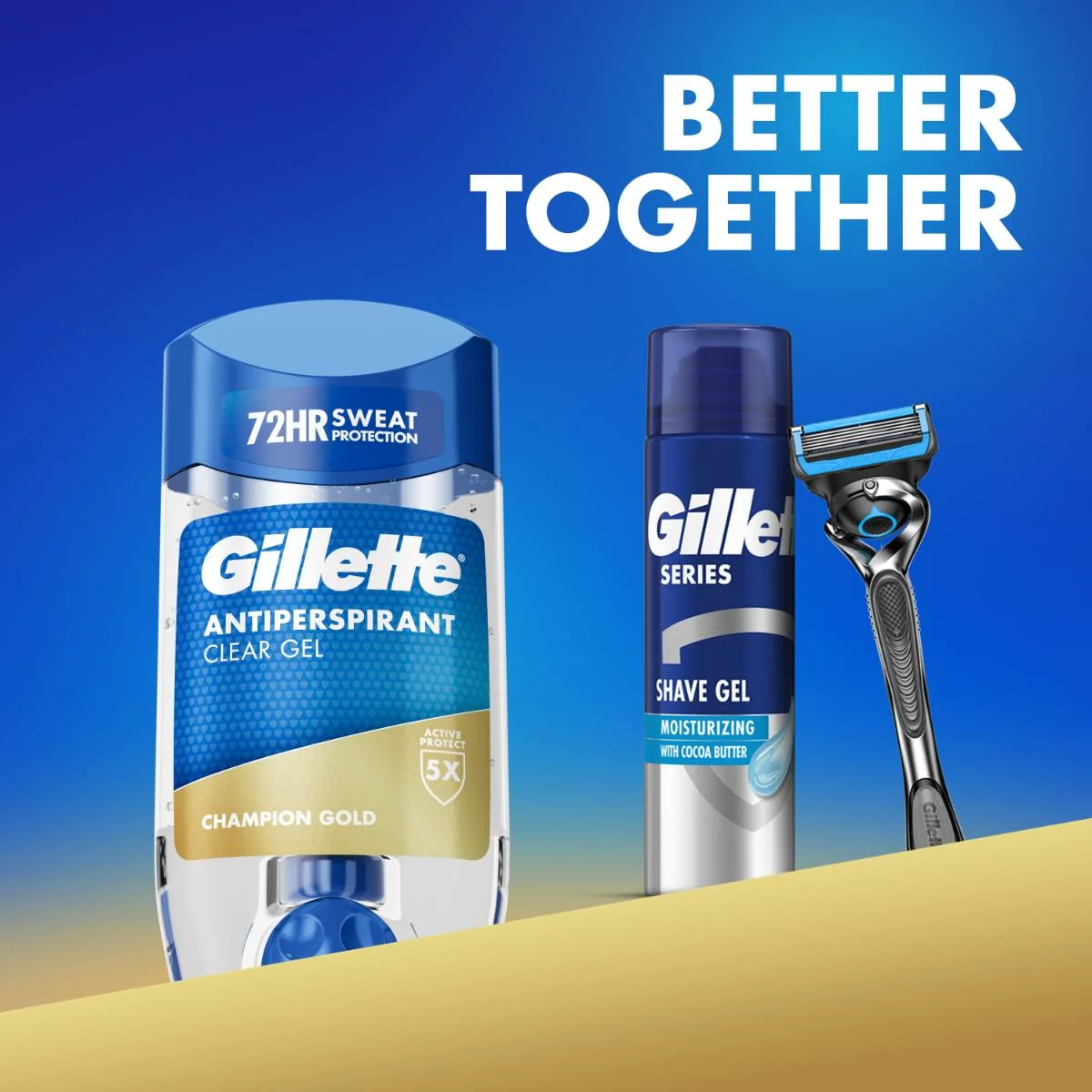 Gillette Champion Gold antyperspirant w żelu, 70 ml