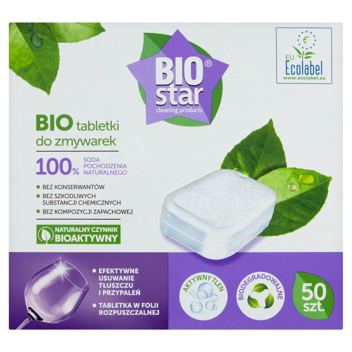 BIOstar tabletki do zmywarek, 50 szt.