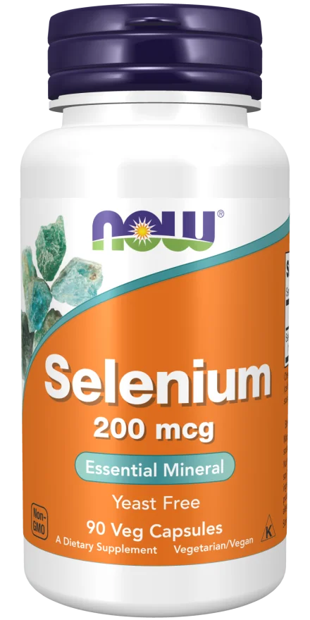 Now Foods Selen 200 μg 90 kapsułek