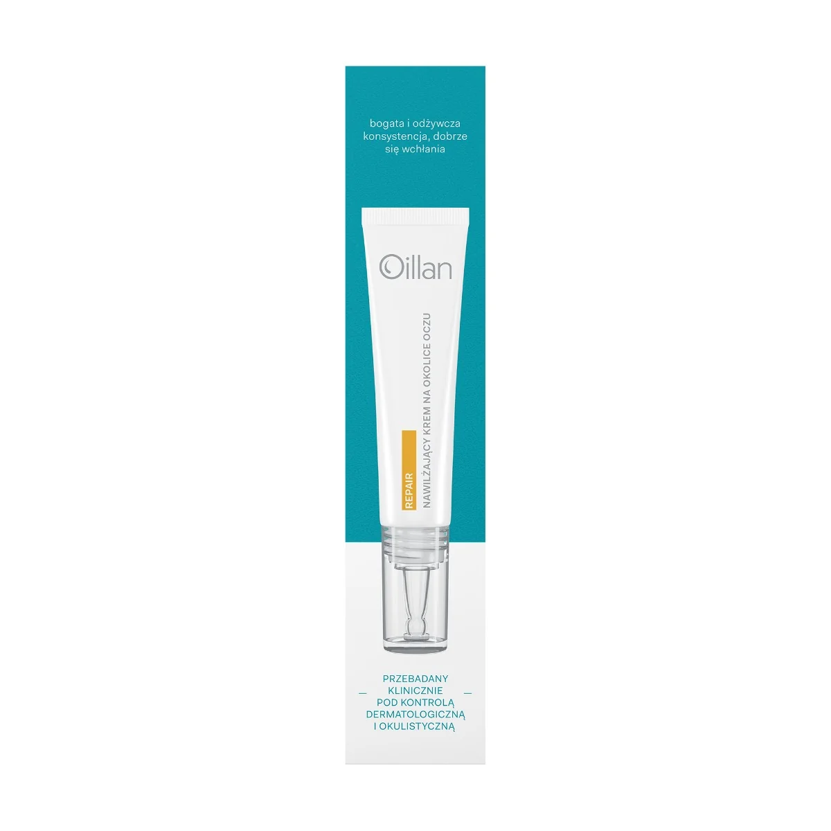Oillan Repair nawilżający krem pod oczy i na powieki, 15 ml