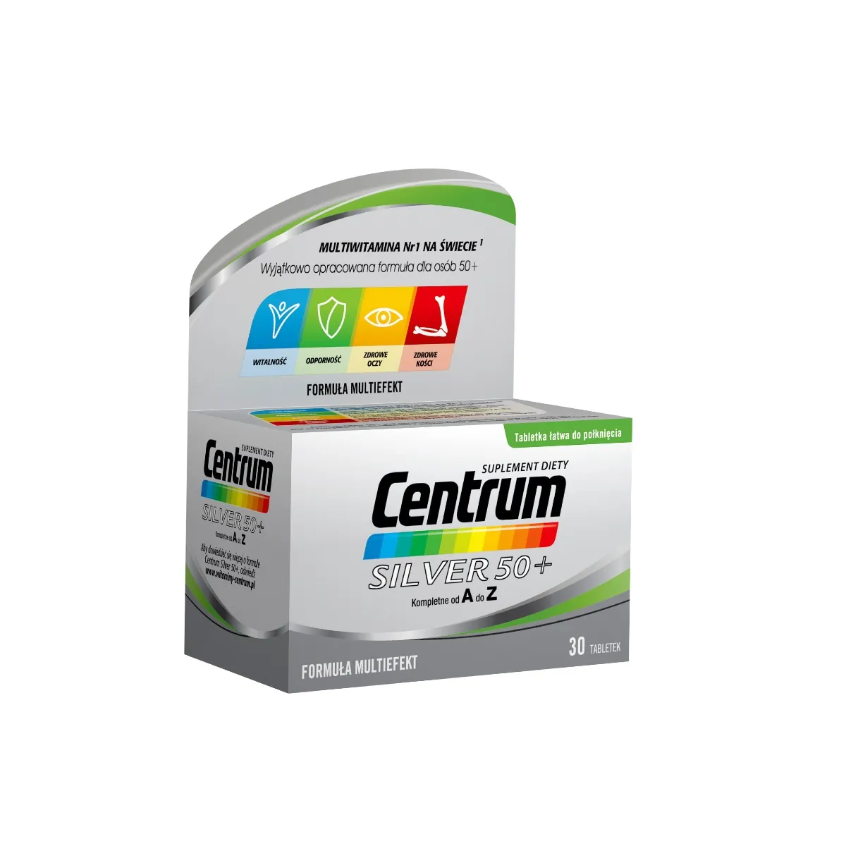 Centrum Silver 50+, suplement diety, 30 tabletek 