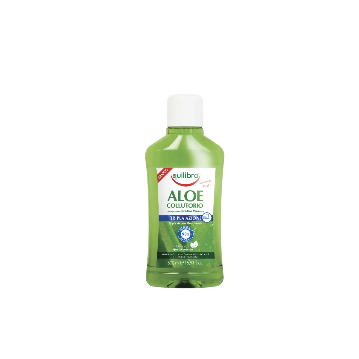 Equilibra Triple Action aloesowy płyn do płukania jamy ustnej, 500 ml