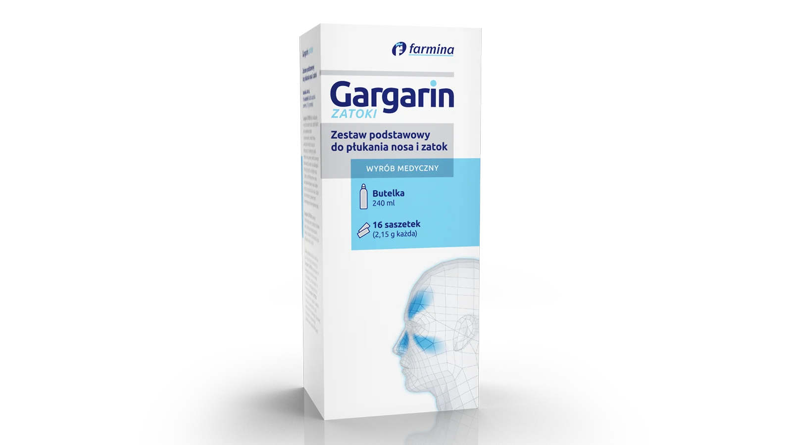 Gargarin Zatoki zestaw podstawowy, butelka + 16 saszetek