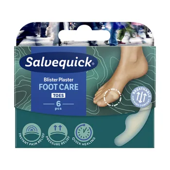 Salvequick Foot Care, plastry do stóp, małe, 6 sztuk 