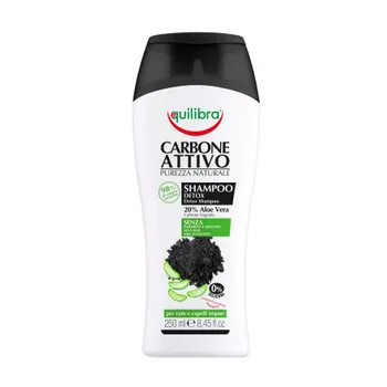 Equilibra, szampon oczyszczający z aktywnym węglem, 250 ml 