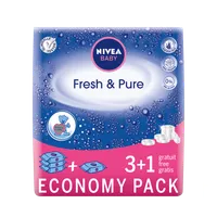 Nivea Baby Fresh & Pure Chusteczki dla dzieci, 4 x 63 szt.