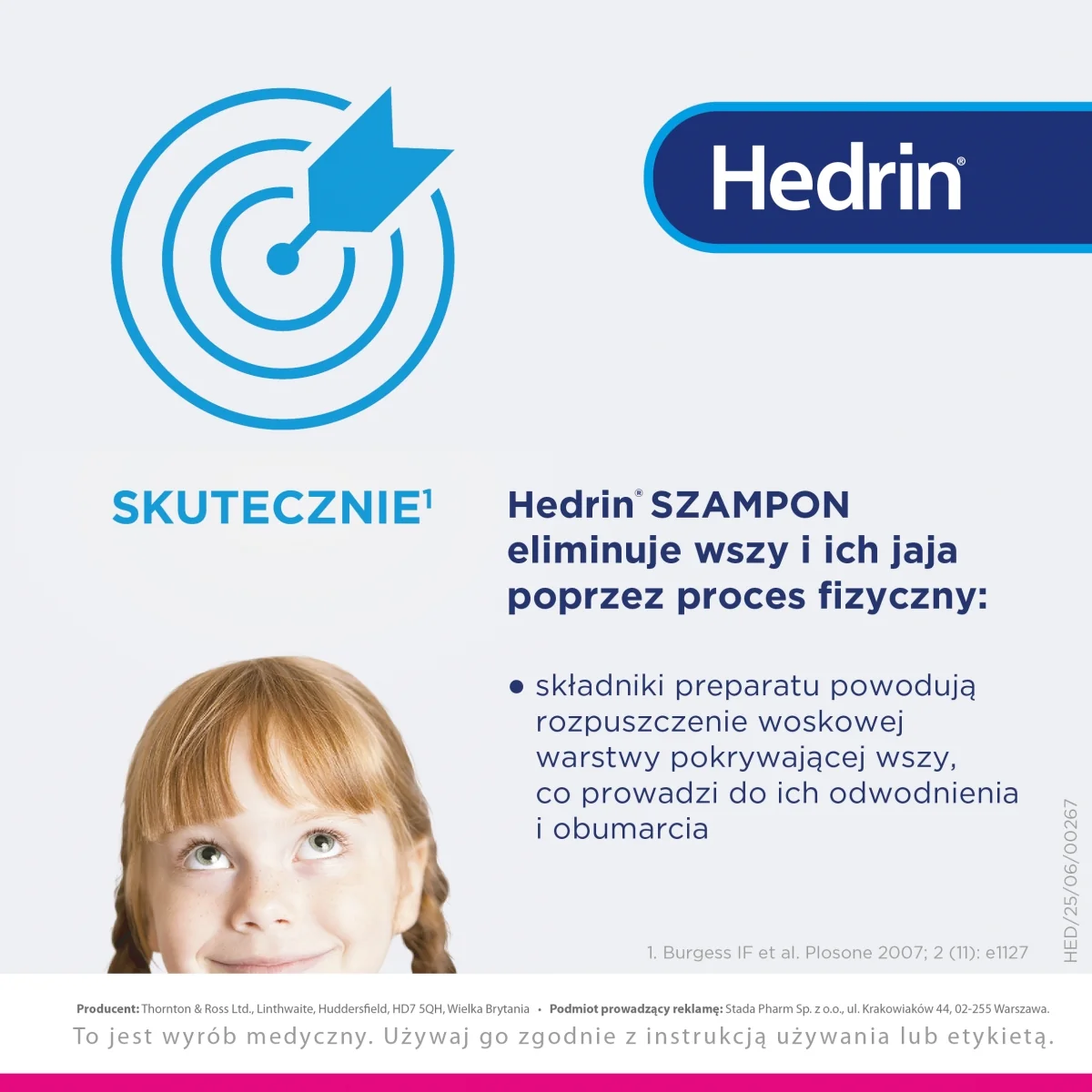 Hedrin szampon, przeciw wszawicy, 100 ml