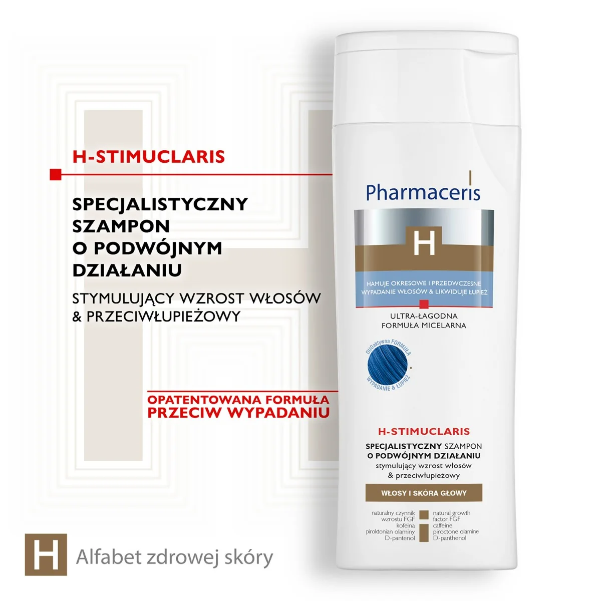 Pharmaceris H specjalistyczny szampon stymulujący włosy i przeciwłupieżowy, 250 ml