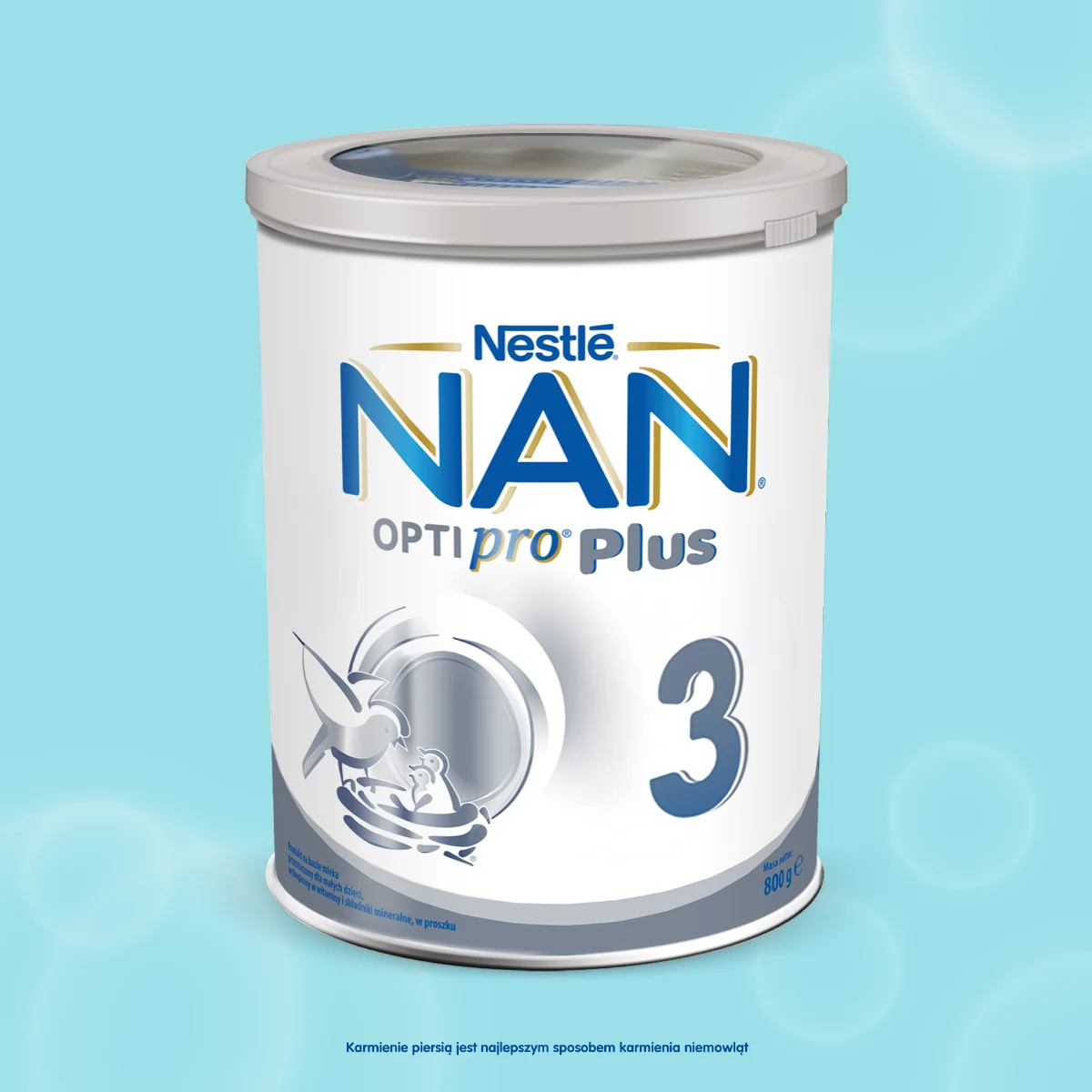 Nestle NAN Optipro Plus 3 HM-O 800 g, mleko modyfikowane powyżej 1 roku