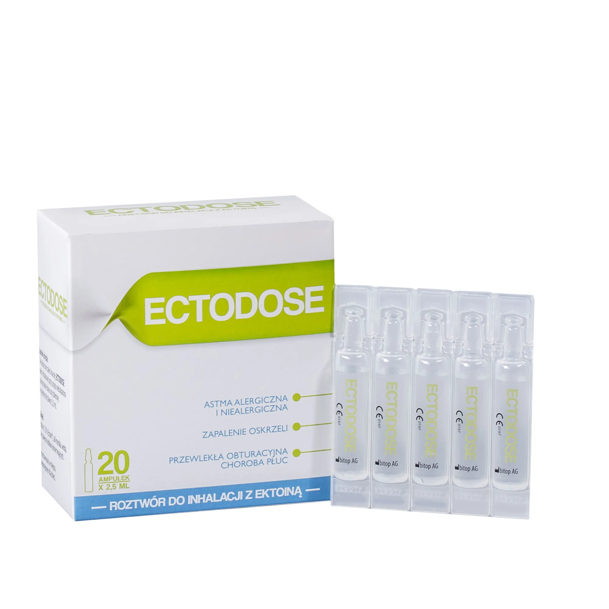 Ectodose, roztwór do inhalacji, 20 ampułek po 2,5 ml