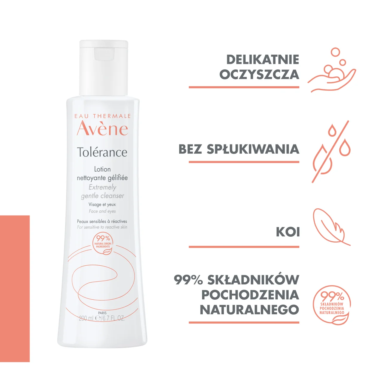 Avene Tolerance Control żel balsam oczyszczający, 200 ml