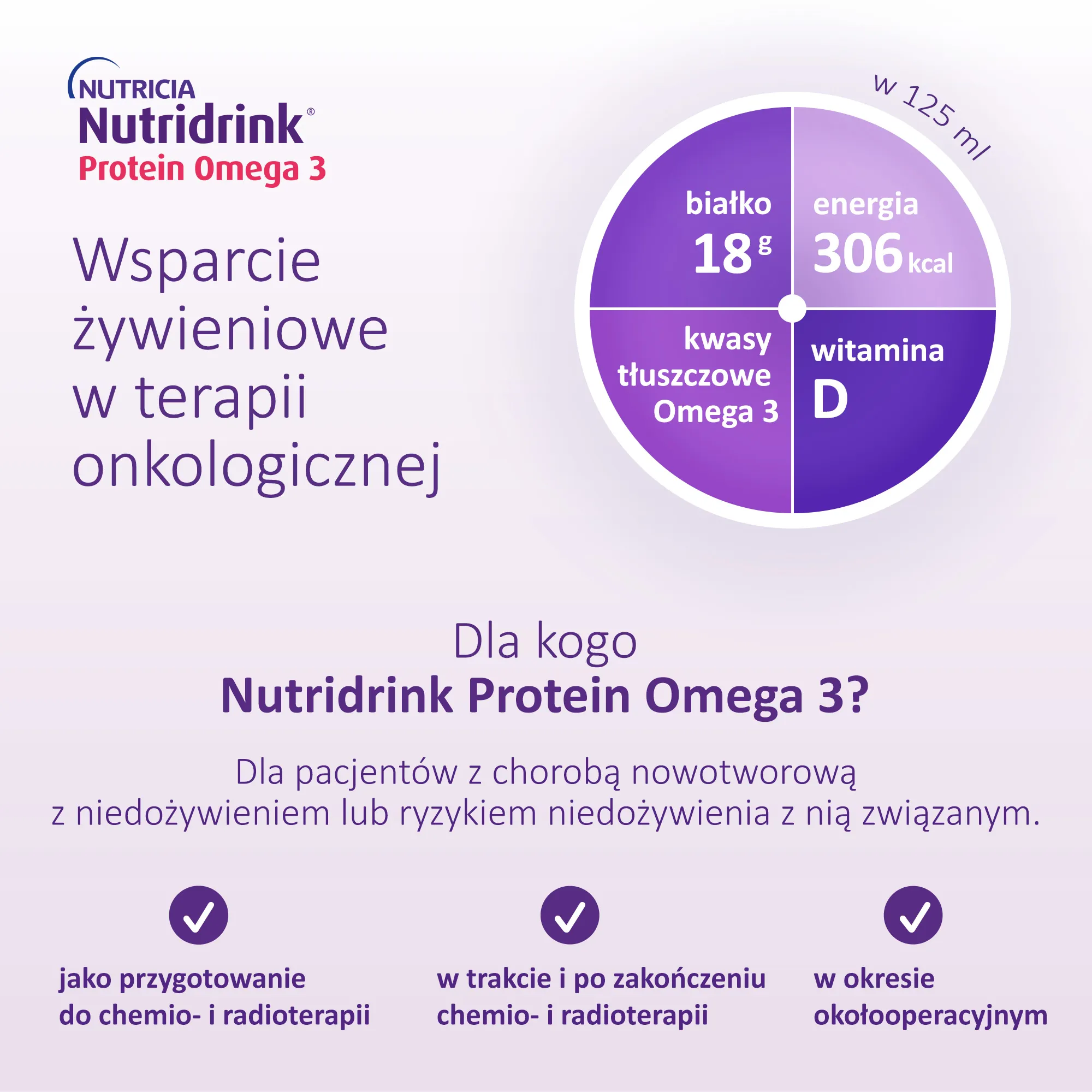 Nutridrink Protein Omega 3 o smaku mango-brzoskwinia, 4x125 ml 