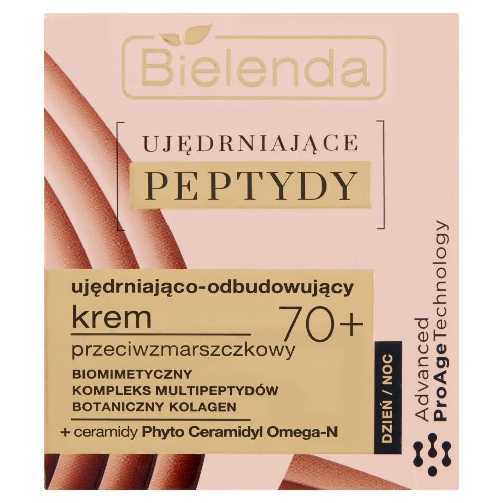 Bielenda Ujędrniające Peptydy ujędrniająco-odbudowujący krem przeciwzmarszczkowy 70+, 50 ml