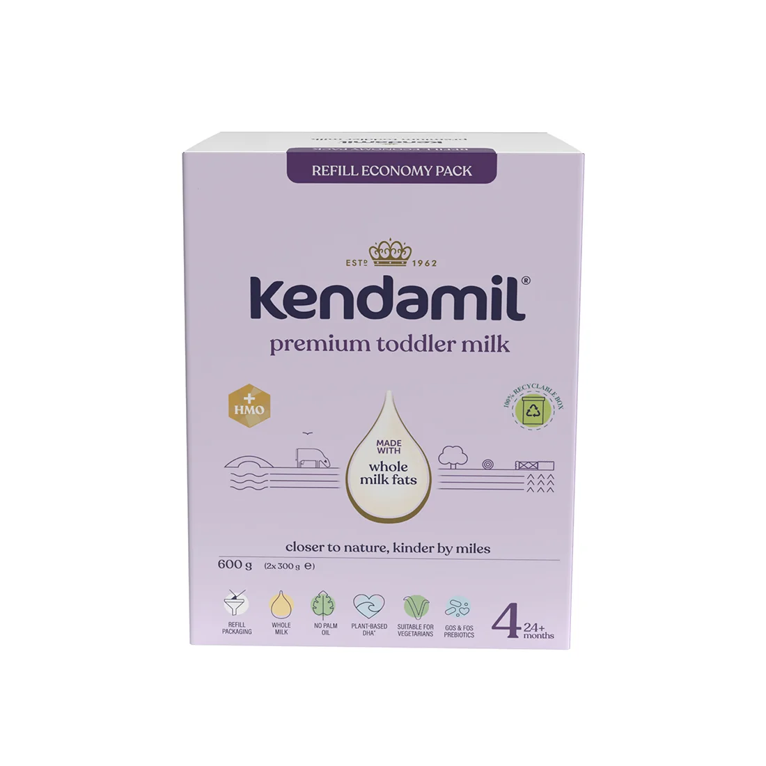 Kendamil® Premium 4​ HMO+ mleko następne, 600 g