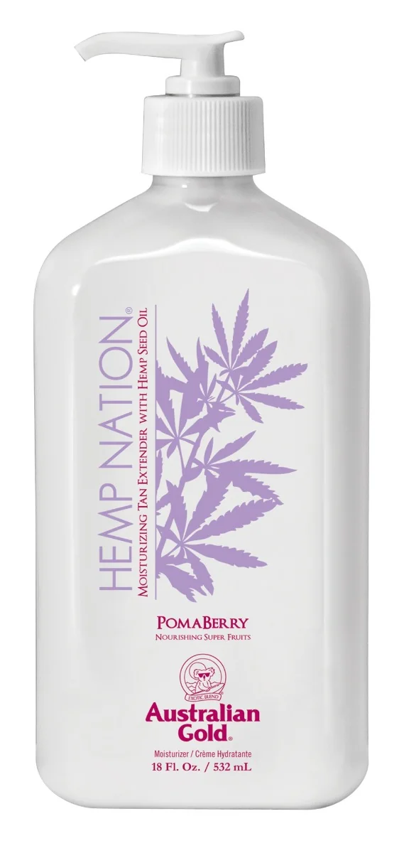 Australian Gold Hemp Nation Pomaberry balsam przedłużający opaleniznę, 535 ml