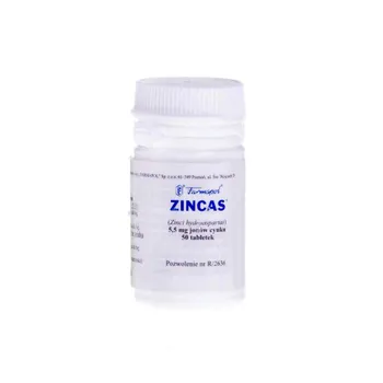 Zincas - 5,5 mg jonów cynku, 50 tabletek 