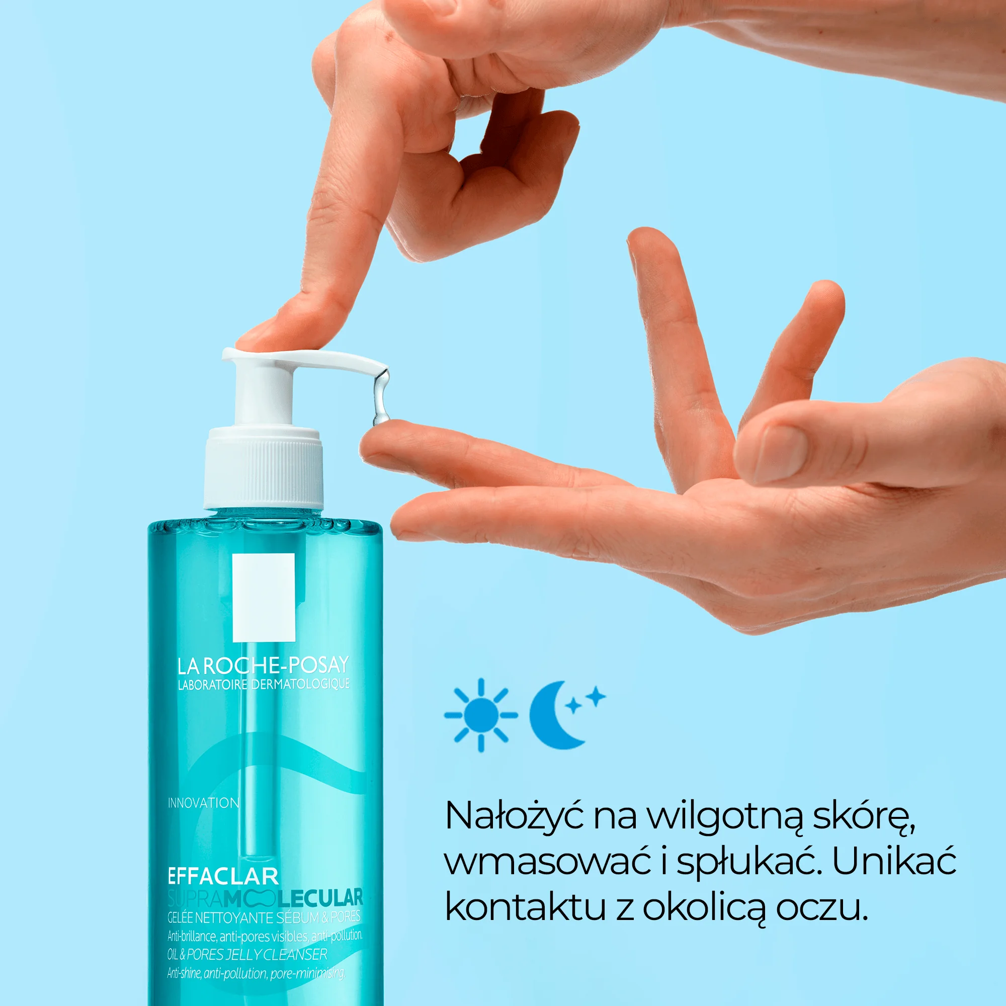 La Roche-Posay Effaclar Supramolecular żel oczyszczający pory i redukujący sebum, 400 ml