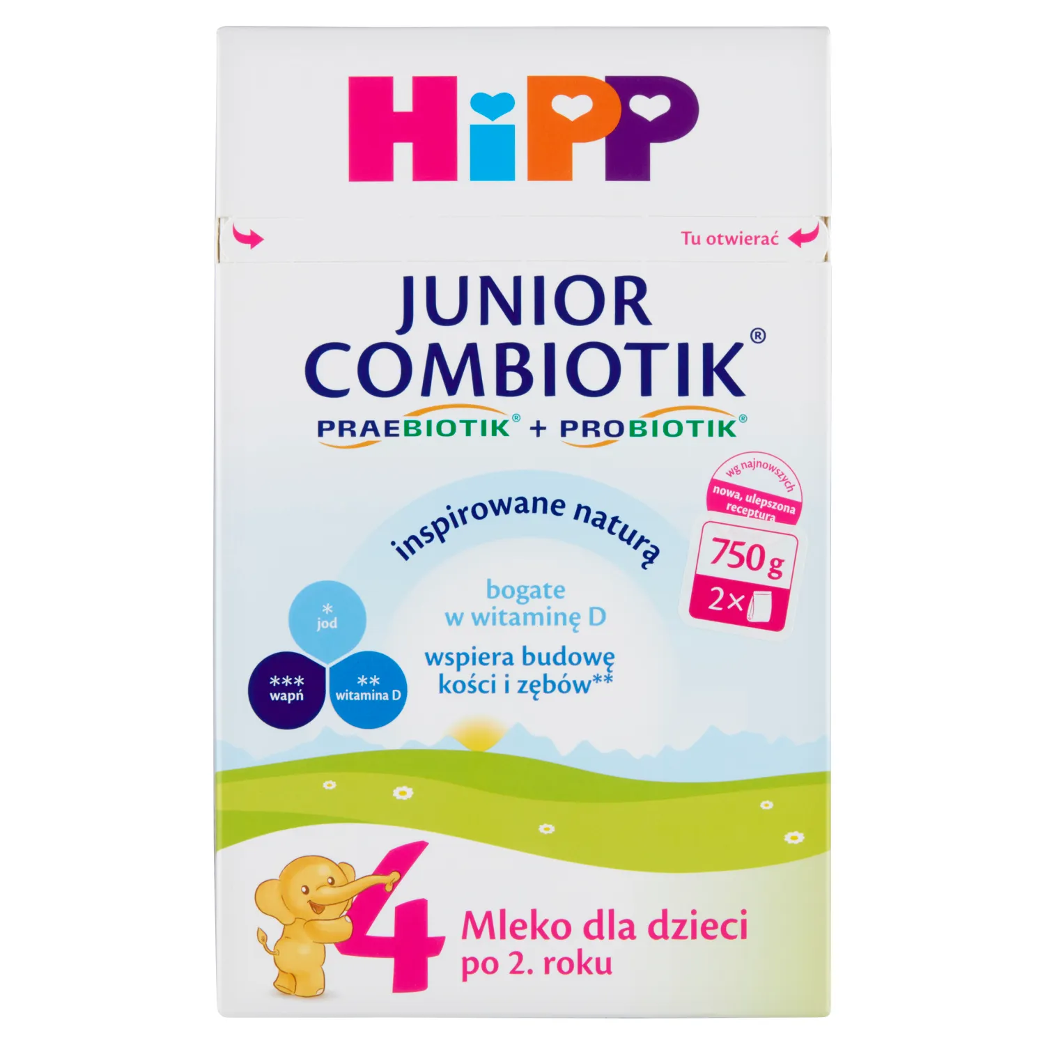 Hipp 4 Junior Combiotik, mleko dla dzieci powyżej 2. roku życia, 750 g