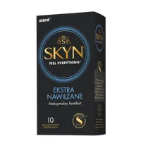 Unimil Skyn Extra Nawilżane, prezerwatywy nielateksowe, 10 sztuk
