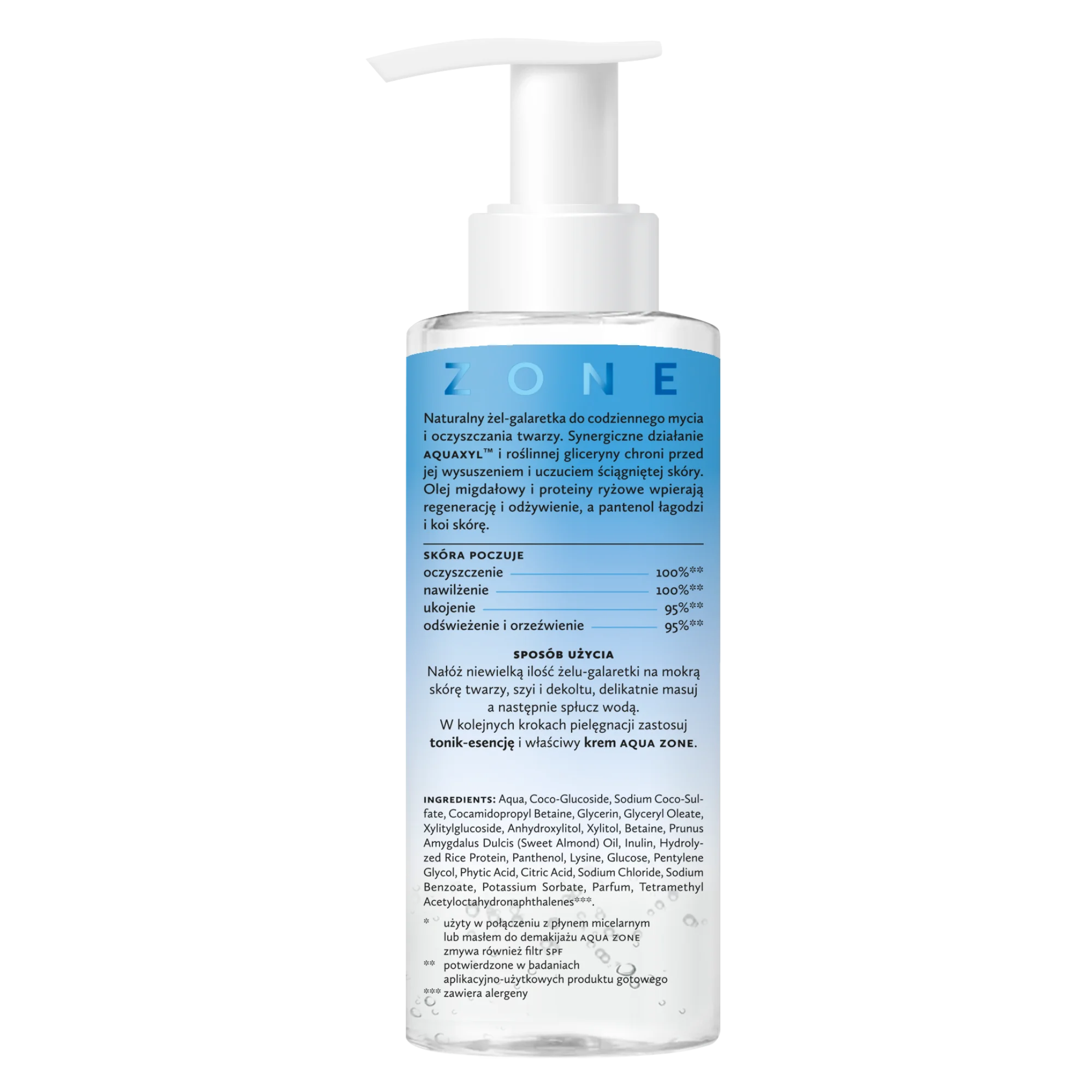 Hagi Aqua Zone łagodny żel-galaretka do mycia twarzy, 150 ml