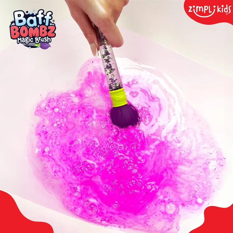 Zimpli Kids Baff Bombz Magic Brush kule do zabawy z pędzlem, 4 sztuki