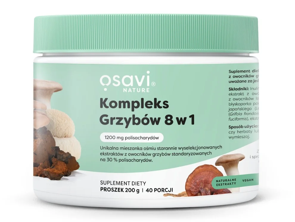 Osavi Kompleks Grzybów 8 w 1 proszek, 200 g