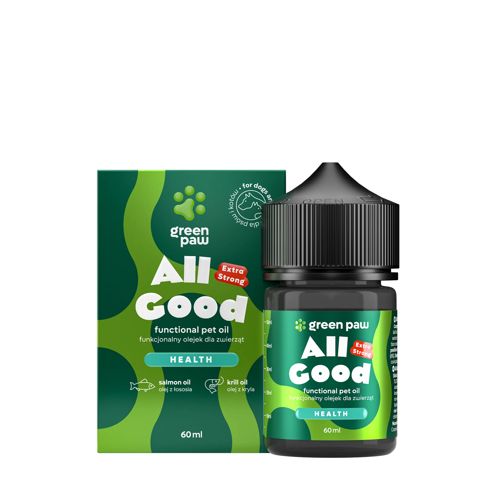 Green Paw All Good funkcjonalny olejek dla zwierząt, 60 ml