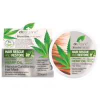 Dr.Organic Hemp Oil, maska do włosów z organicznym olejem z konopi siewnych, 200 ml