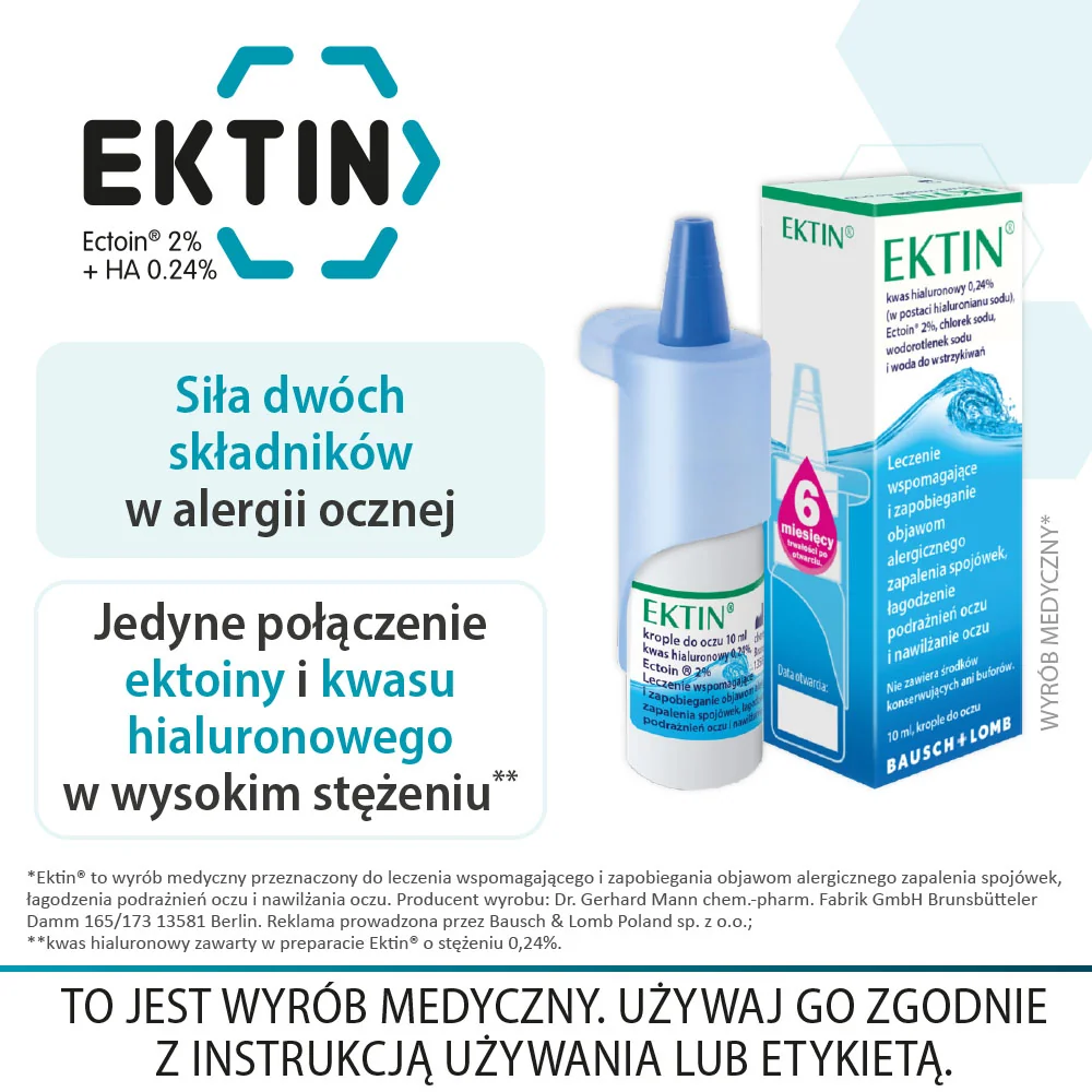 Ektin krople do oczu, 10 ml