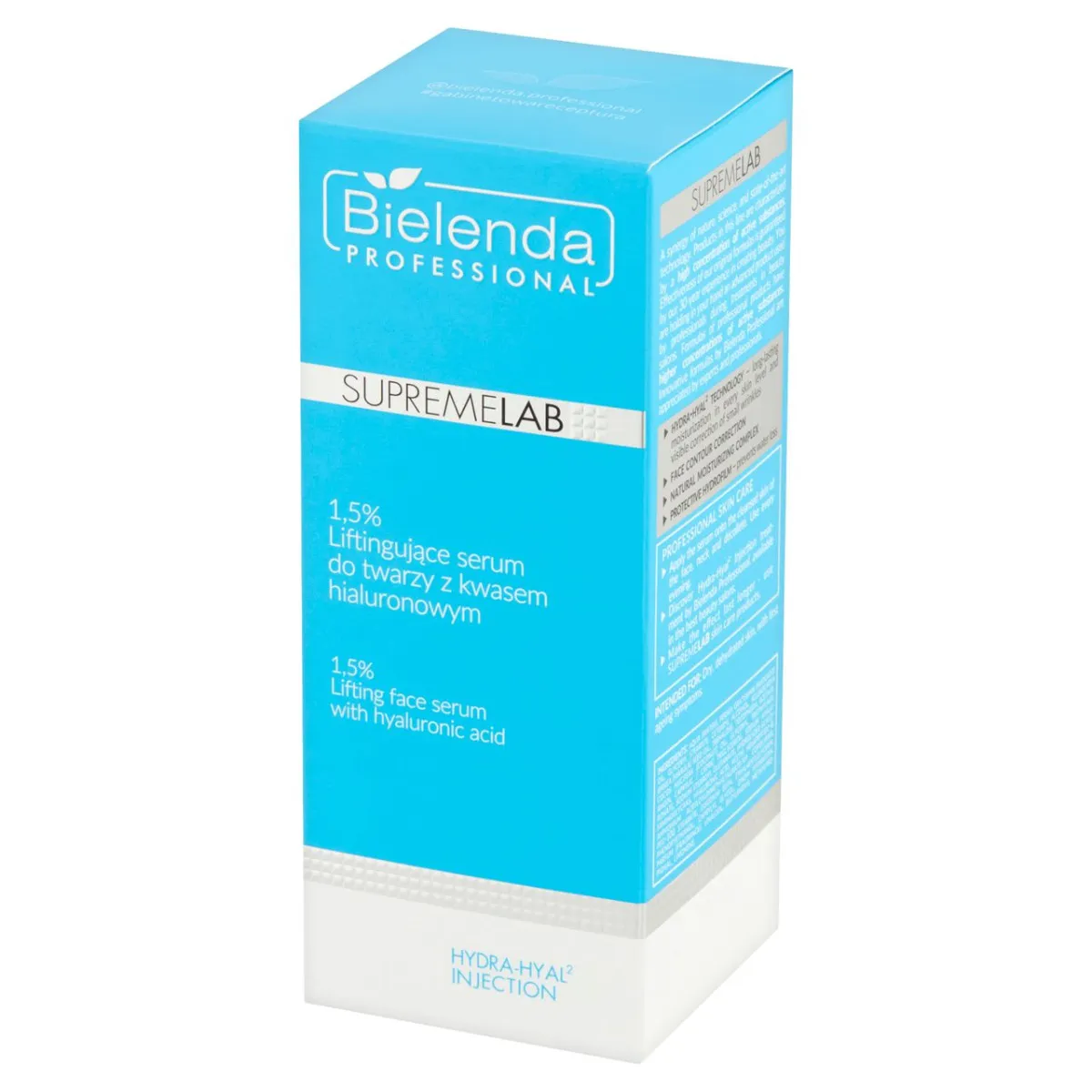 Bielenda Professional SupremeLab, 1,5% liftingujące serum do twarzy z kwasem hialuronowym, 50 g 