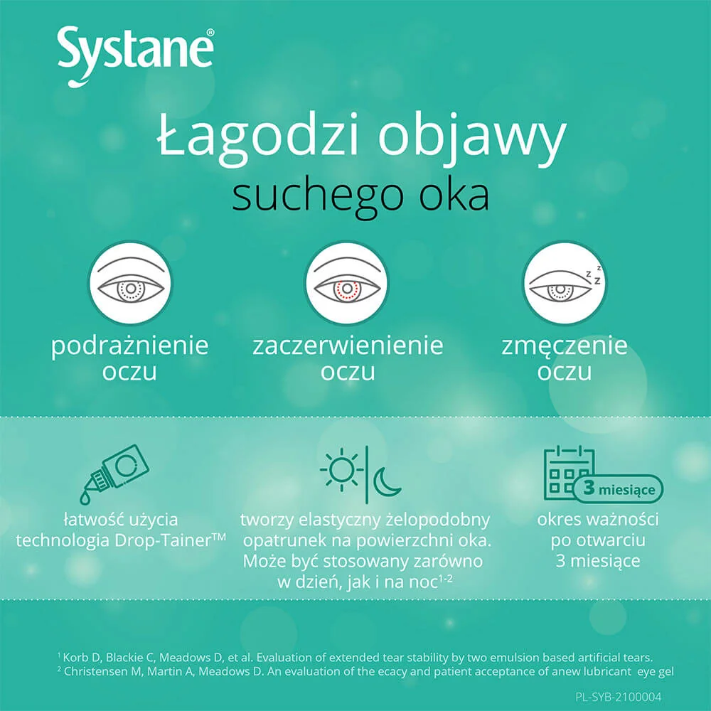 Systane Gel Drops - nawilżające krople żelowe do oczu, 10 ml 